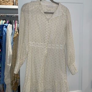 Karlie off white long sleeve dress